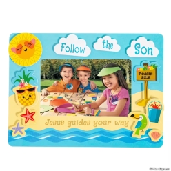 Religious Summer Picture Frame Craft Kit-12Pk